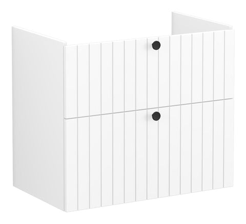 VitrA Root Groove 80cm 2 Drawer Washbasin Unit - Matt White