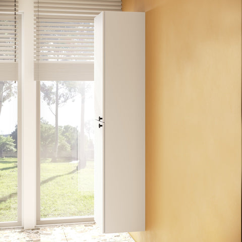 VitrA Root Groove 40cm 2 Door Tall Unit (LH Hinge) - Matt White