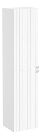 VitrA Root Groove 40cm 2 Door Tall Unit (LH Hinge) - Matt White