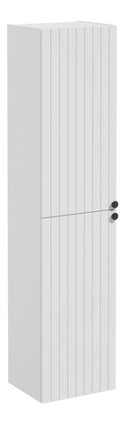 VitrA Root Groove 40cm 2 Door Tall Unit (LH Hinge) - Matt Light Grey