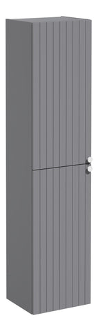 VitrA Root Groove 40cm 2 Door Tall Unit (LH Hinge) - Matt Grey