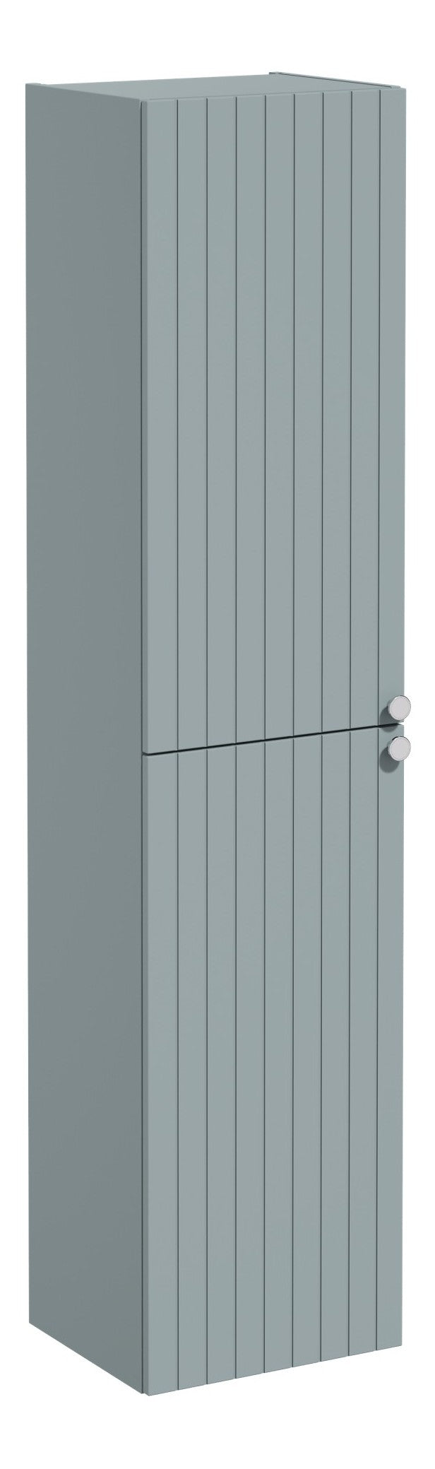 VitrA Root Groove 40cm 2 Door Tall Unit (LH Hinge) - Matt Fjord Green