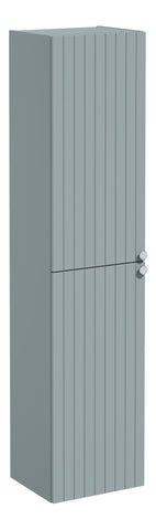 VitrA Root Groove 40cm 2 Door Tall Unit (LH Hinge) - Matt Fjord Green