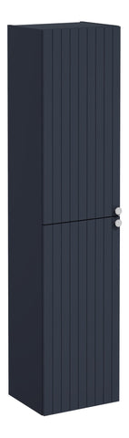 VitrA Root Groove 40cm 2 Door Tall Unit (LH Hinge) - Matt Dark Blue