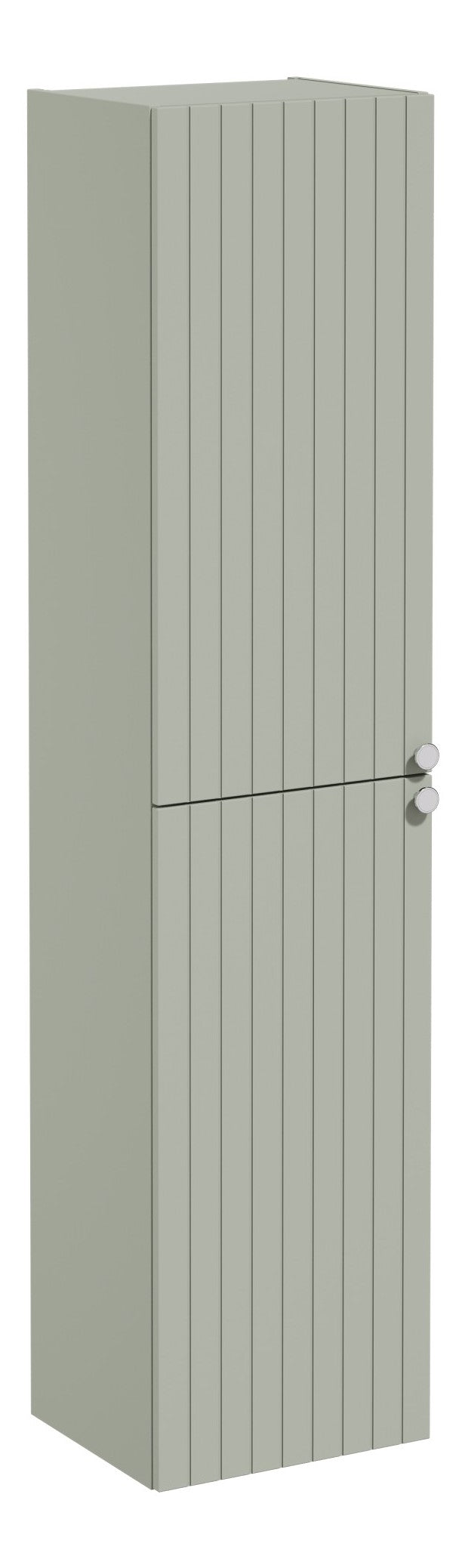 VitrA Root Groove 40cm 2 Door Tall Unit (LH Hinge) - Matt Retro Green