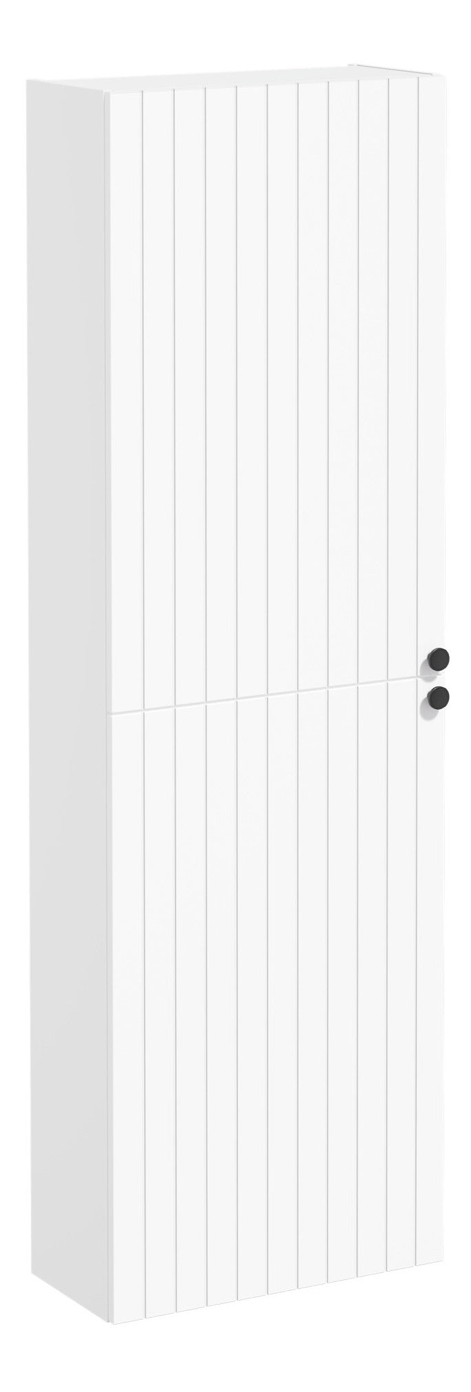 VitrA Root Groove 55cm 2 Door Slim Tall Unit (LH Hinge) - Matt White