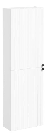 VitrA Root Groove 55cm 2 Door Slim Tall Unit (LH Hinge) - Matt White