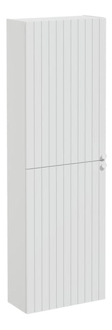 VitrA Root Groove 55cm 2 Door Slim Tall Unit (LH Hinge) - Matt Light Grey