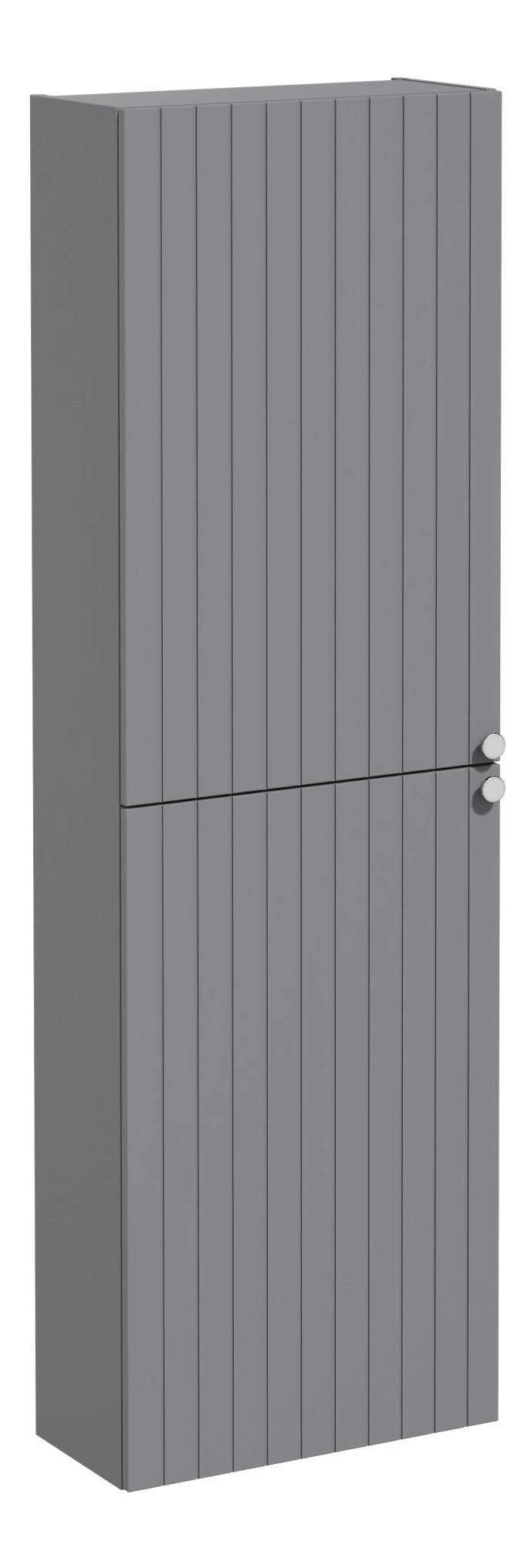 VitrA Root Groove 55cm 2 Door Slim Tall Unit (LH Hinge) - Matt Grey