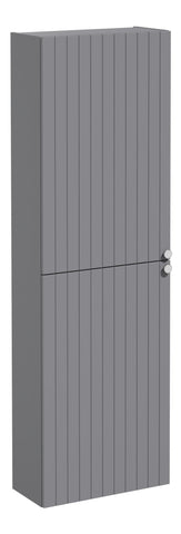 VitrA Root Groove 55cm 2 Door Slim Tall Unit (LH Hinge) - Matt Grey
