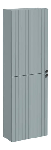 VitrA Root Groove 55cm 2 Door Slim Tall Unit (LH Hinge) - Matt Fjord Green