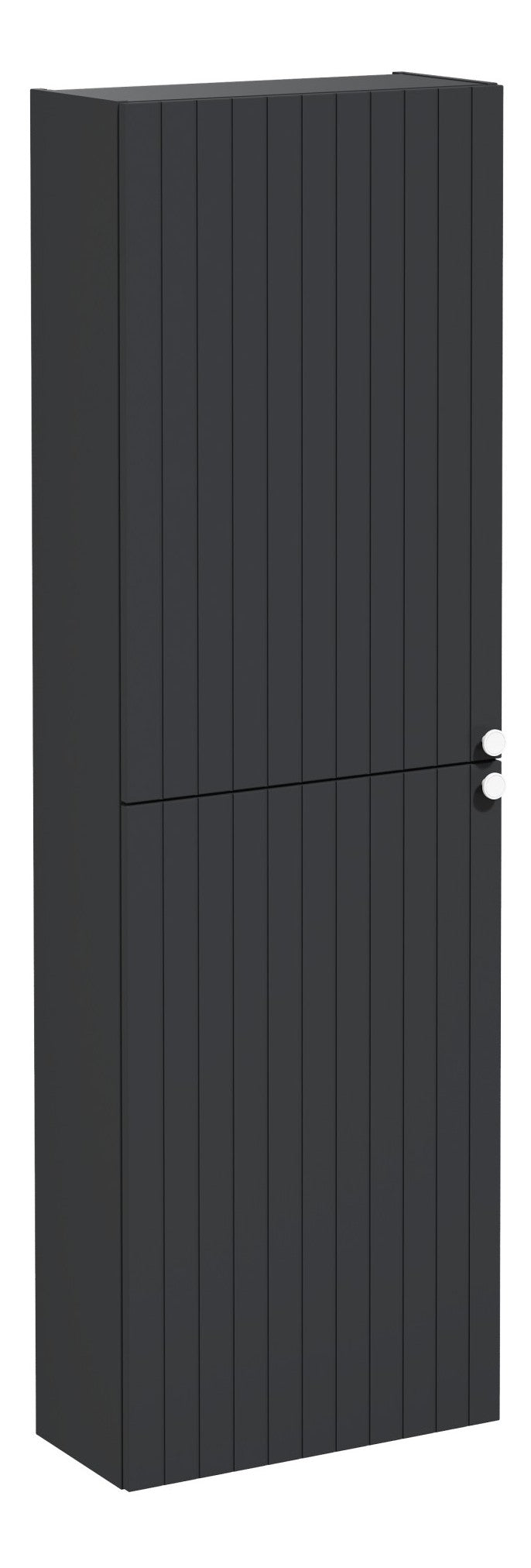 VitrA Root Groove 55cm 2 Door Slim Tall Unit (LH Hinge) - Matt Graphite