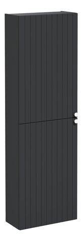 VitrA Root Groove 55cm 2 Door Slim Tall Unit (LH Hinge) - Matt Graphite