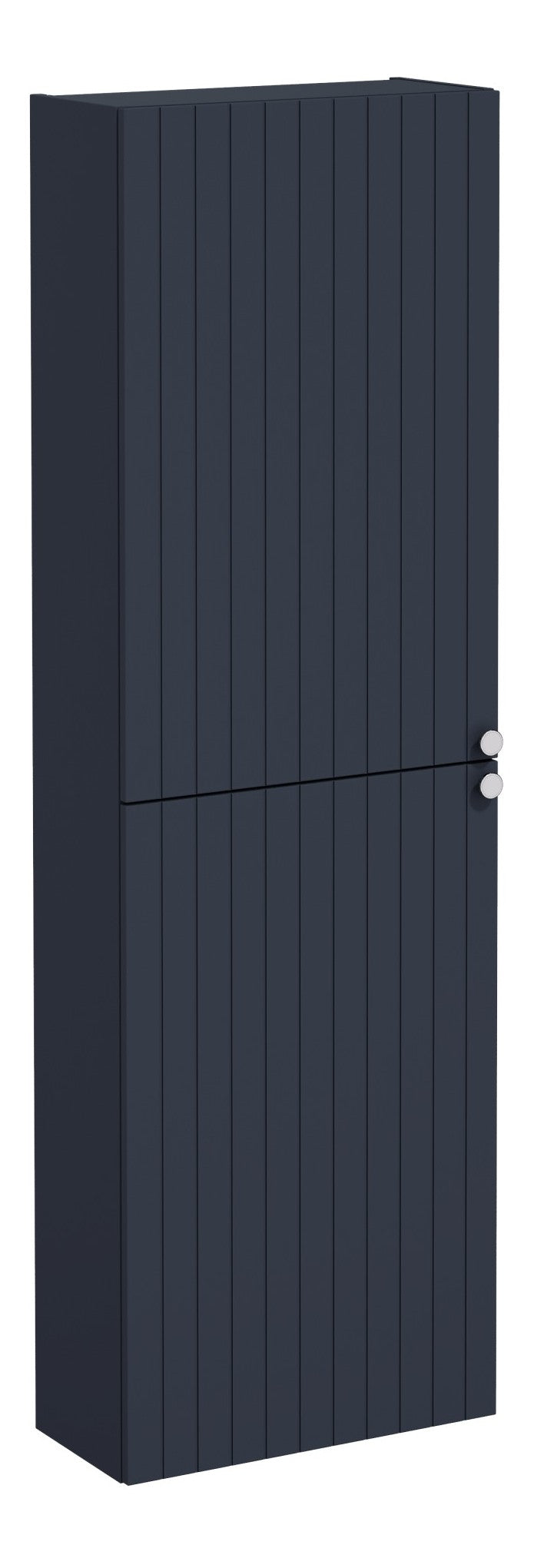 VitrA Root Groove 55cm 2 Door Slim Tall Unit (LH Hinge) - Matt Dark Blue