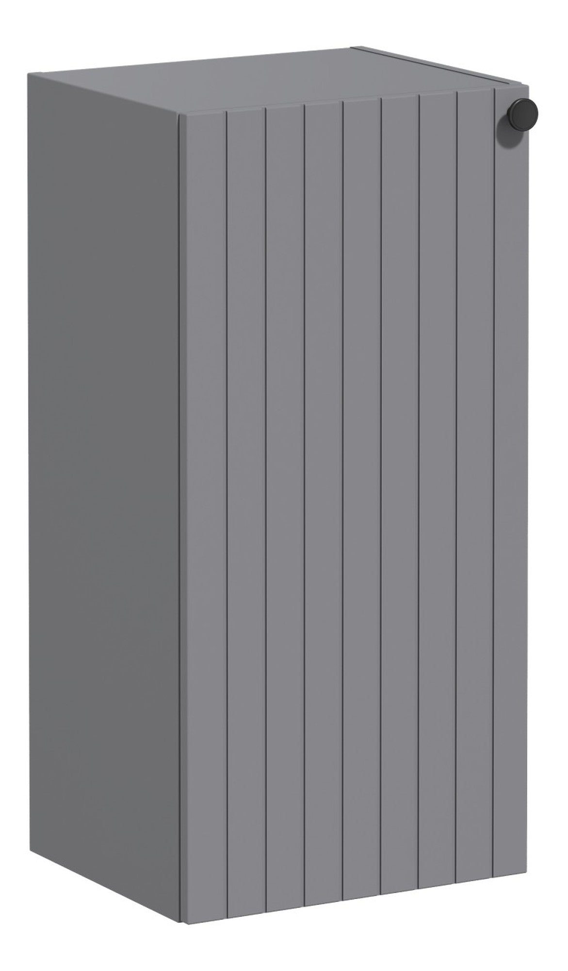 VitrA Root Groove 40cm 1 Door Lower/Base Unit (LH Hinge) - Matt Grey