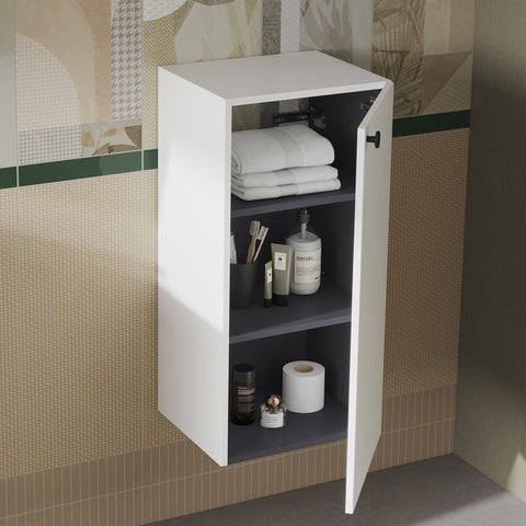 VitrA Root Groove 40cm 1 Door Lower/Base Unit (RH Hinge) - Matt White