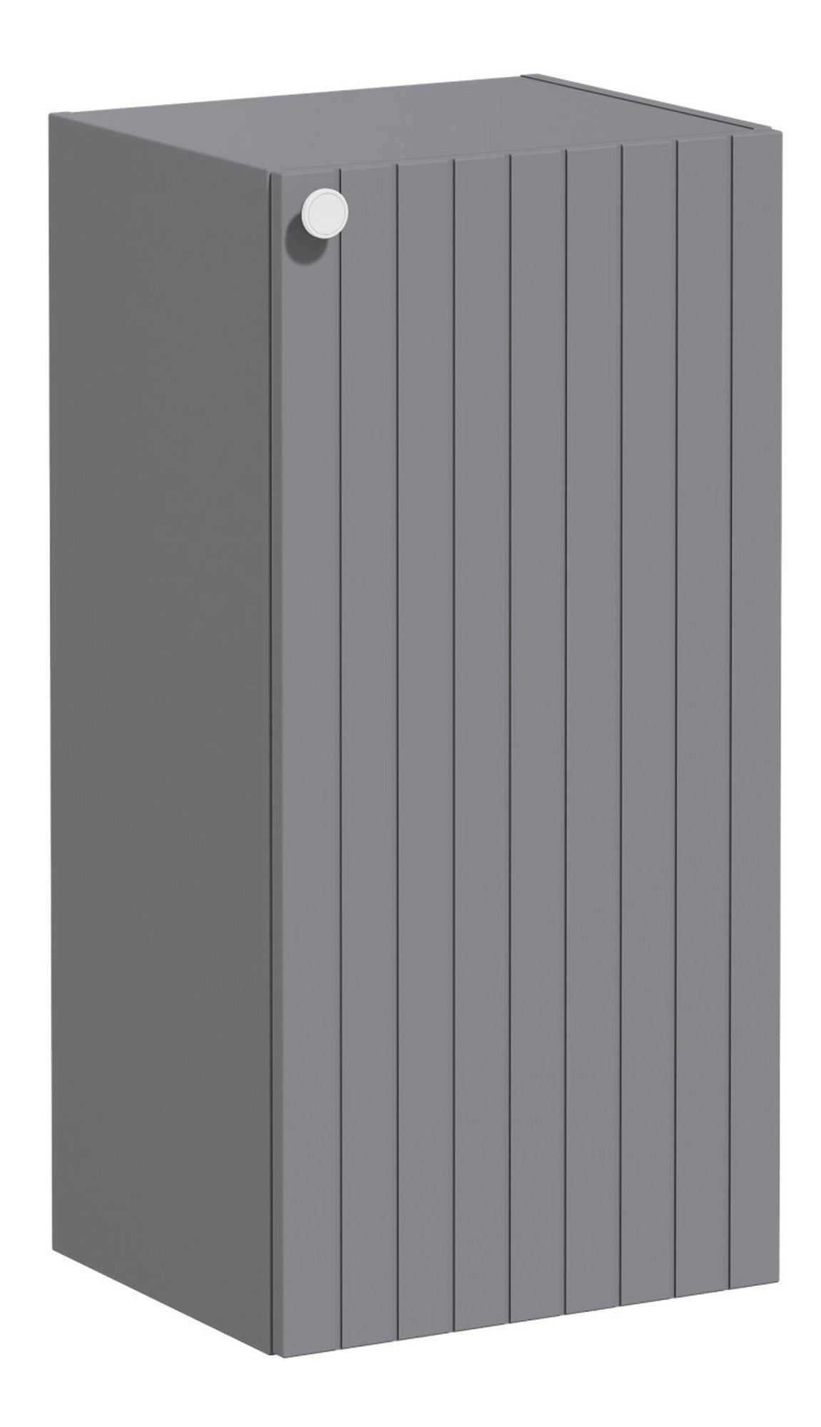 VitrA Root Groove 40cm 1 Door Lower/Base Unit (RH Hinge) - Matt Grey
