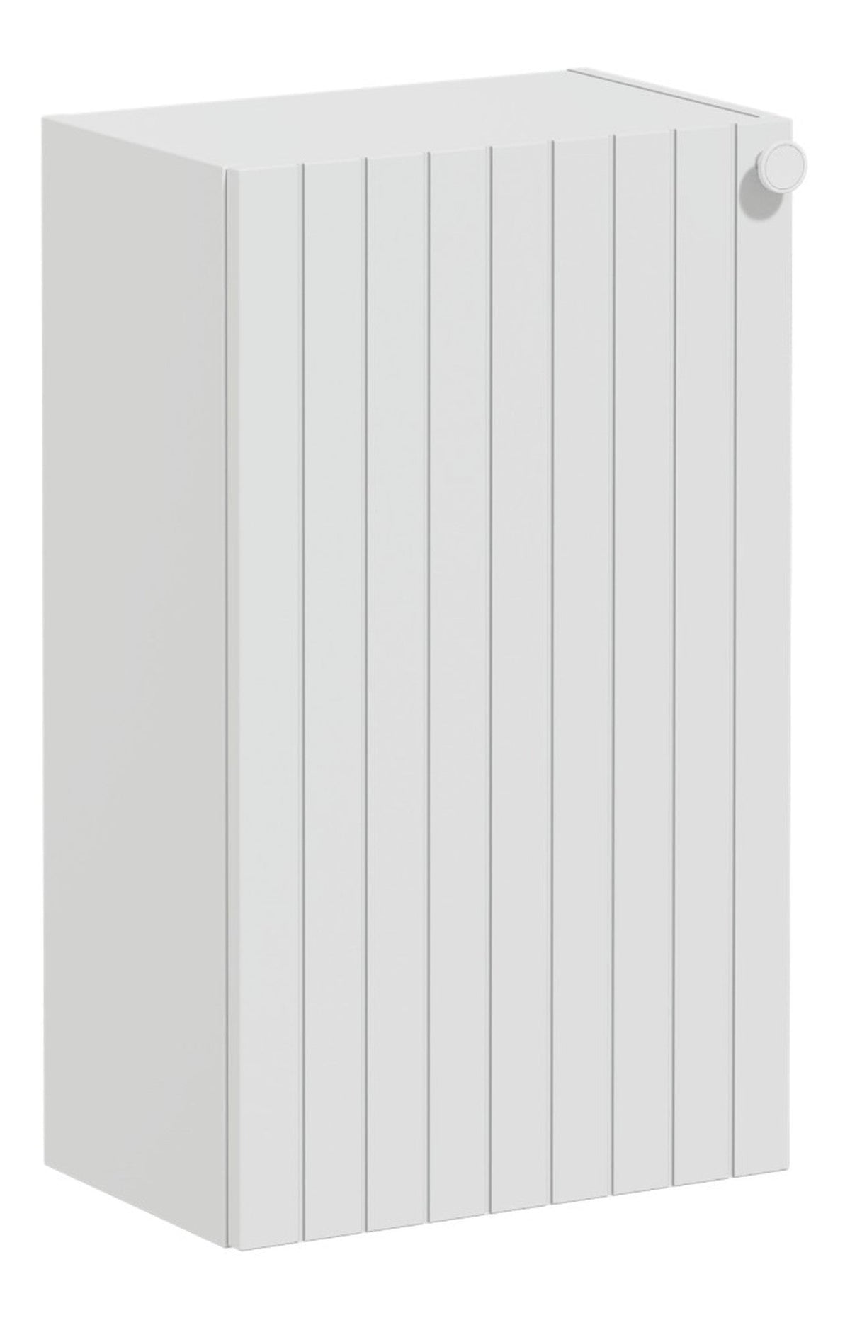 VitrA Root Groove 40cm 1 Door Slim Lower/Base Unit (LH Hinge) - Matt Light Grey