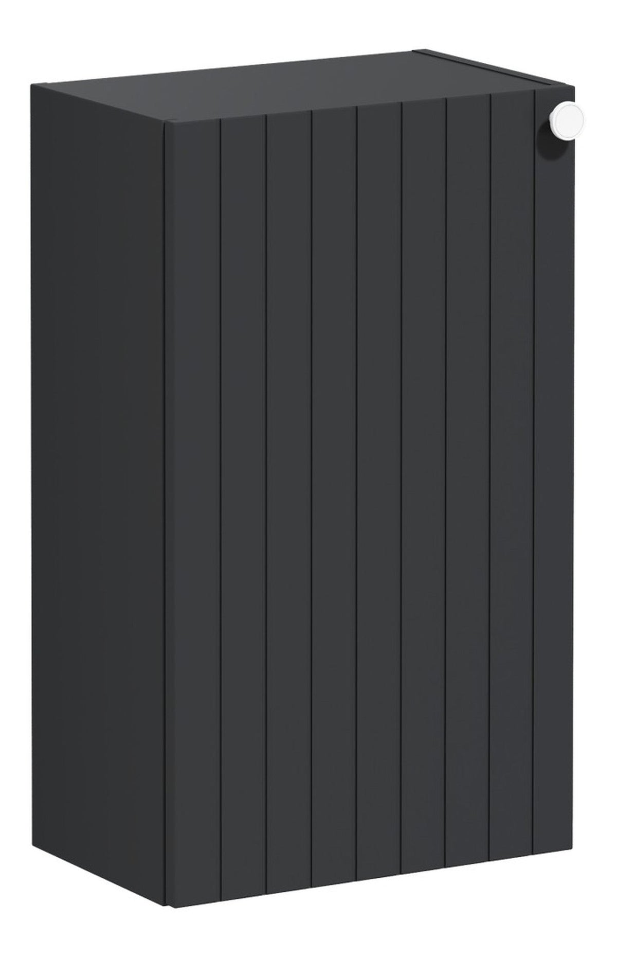 VitrA Root Groove 40cm 1 Door Slim Lower/Base Unit (LH Hinge) - Matt Graphite