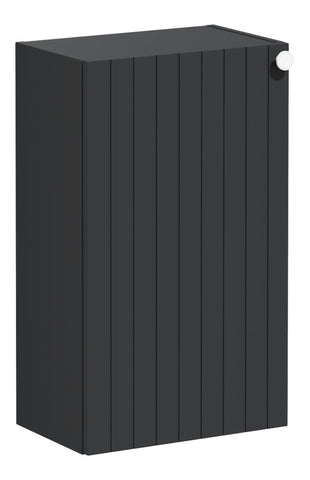 VitrA Root Groove 40cm 1 Door Slim Lower/Base Unit (LH Hinge) - Matt Graphite