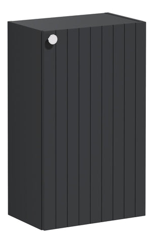 VitrA Root Groove 40cm 1 Door Slim Lower/Base Unit (RH Hinge) - Matt Graphite