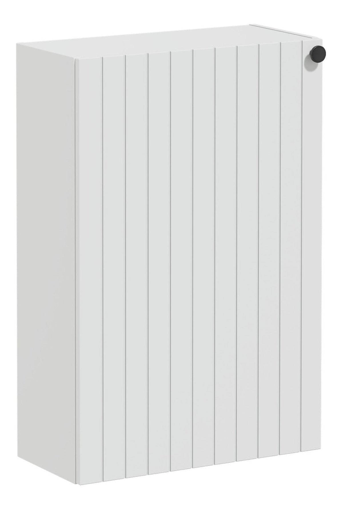 VitrA Root Groove 55cm 1 Door Slim Lower/Base Unit (LH Hinge) - Matt Light Grey
