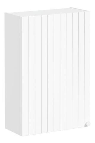 VitrA Root Groove 60cm 1 Door Upper/Wall Unit (LH Hinge) - Matt White