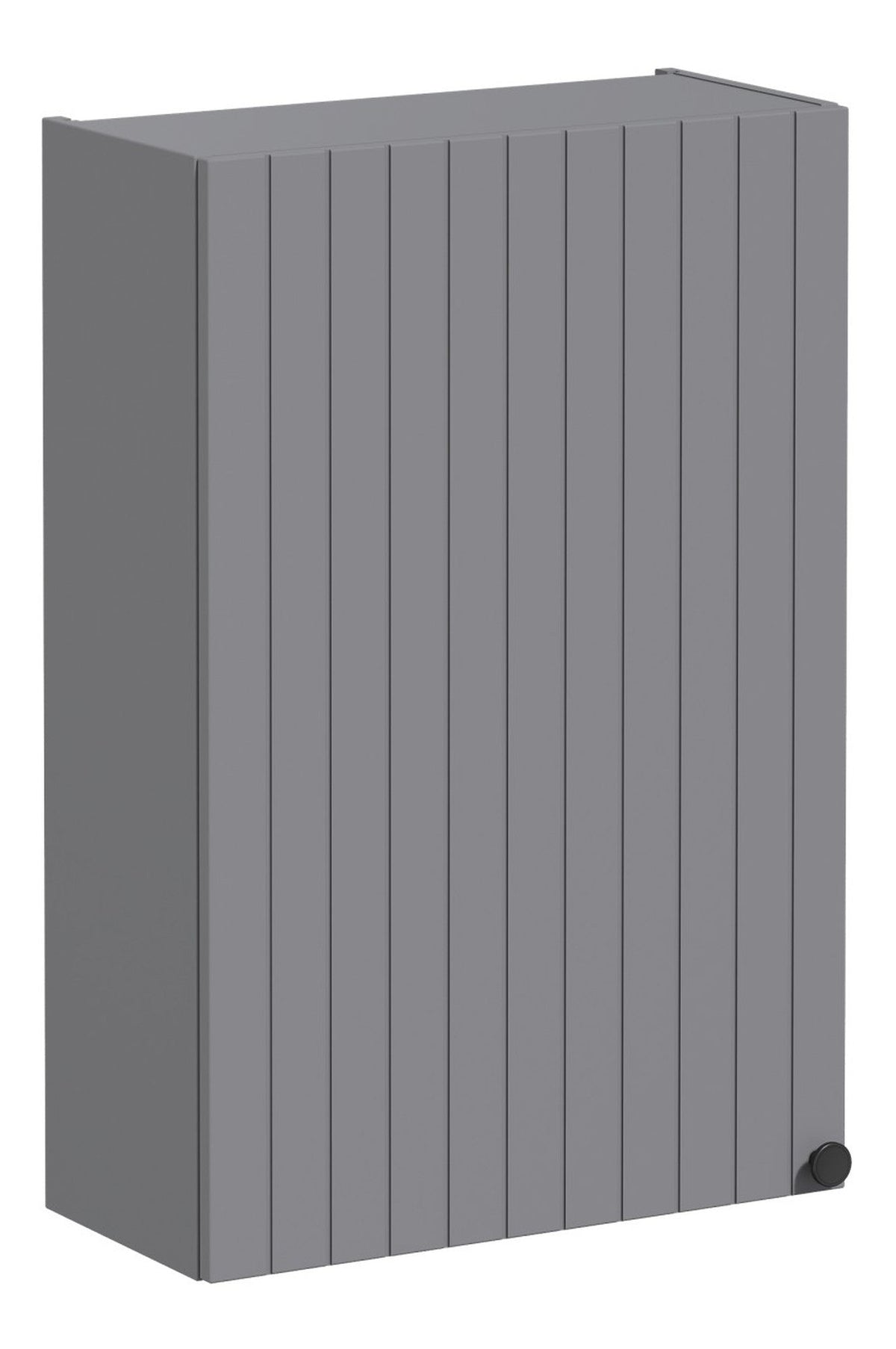 VitrA Root Groove 60cm 1 Door Upper/Wall Unit (LH Hinge) - Matt Grey