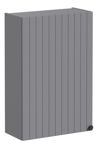 VitrA Root Groove 60cm 1 Door Upper/Wall Unit (LH Hinge) - Matt Grey