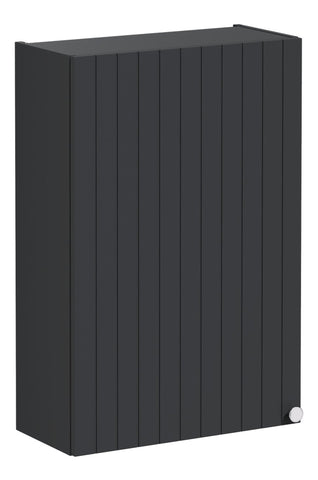 VitrA Root Groove 60cm 1 Door Upper/Wall Unit (LH Hinge) - Matt Graphite