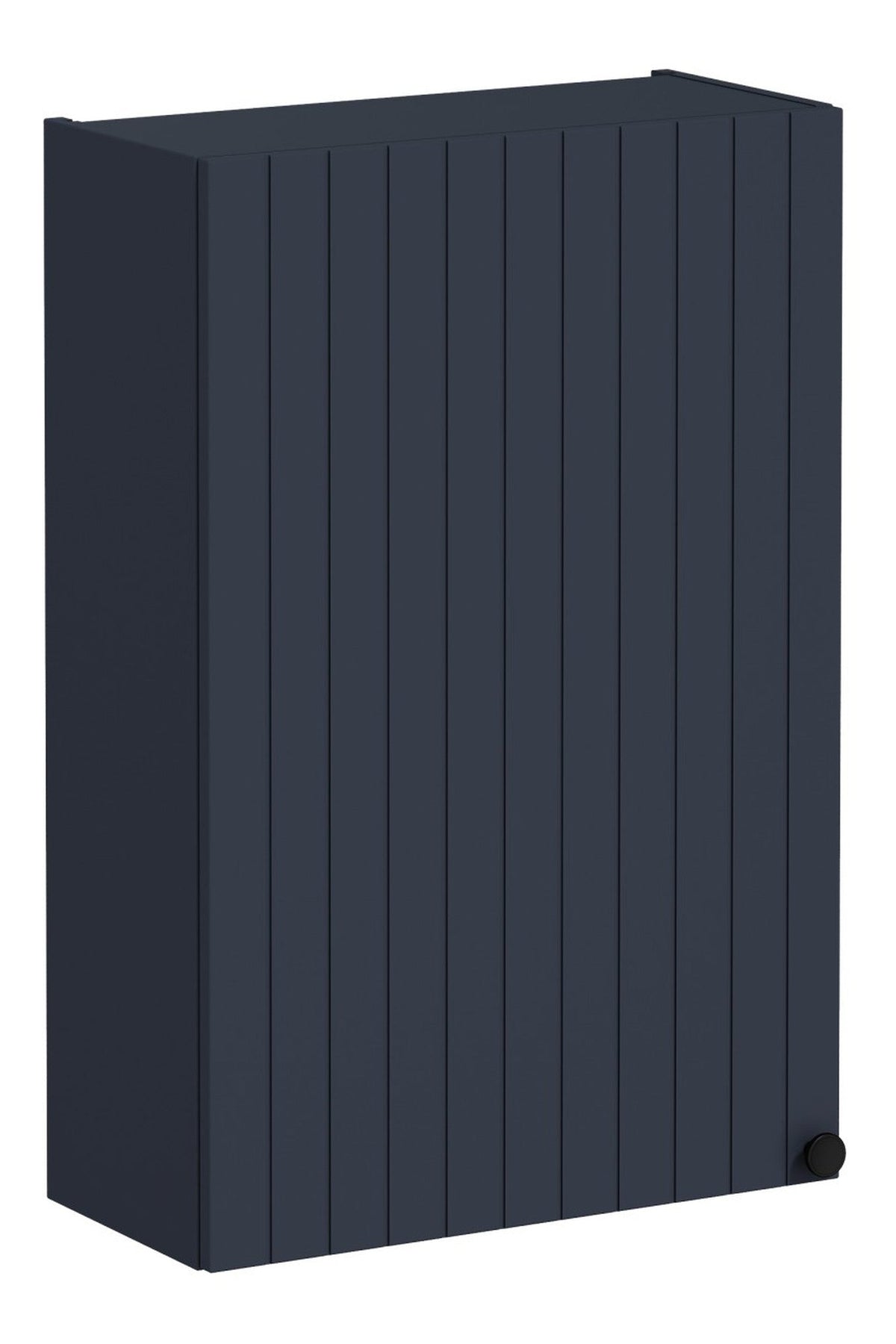 VitrA Root Groove 60cm 1 Door Upper/Wall Unit (LH Hinge) - Matt Dark Blue