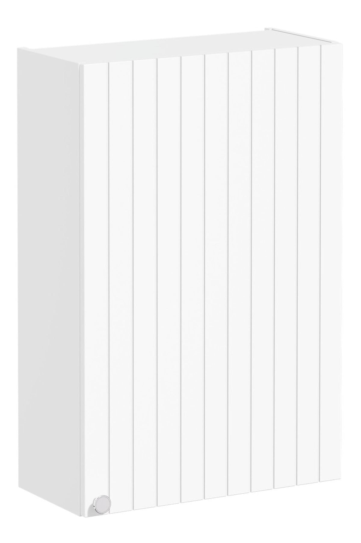 VitrA Root Groove 60cm 1 Door Upper/Wall Unit (RH Hinge) - Matt White