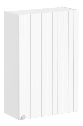 VitrA Root Groove 60cm 1 Door Upper/Wall Unit (RH Hinge) - Matt White