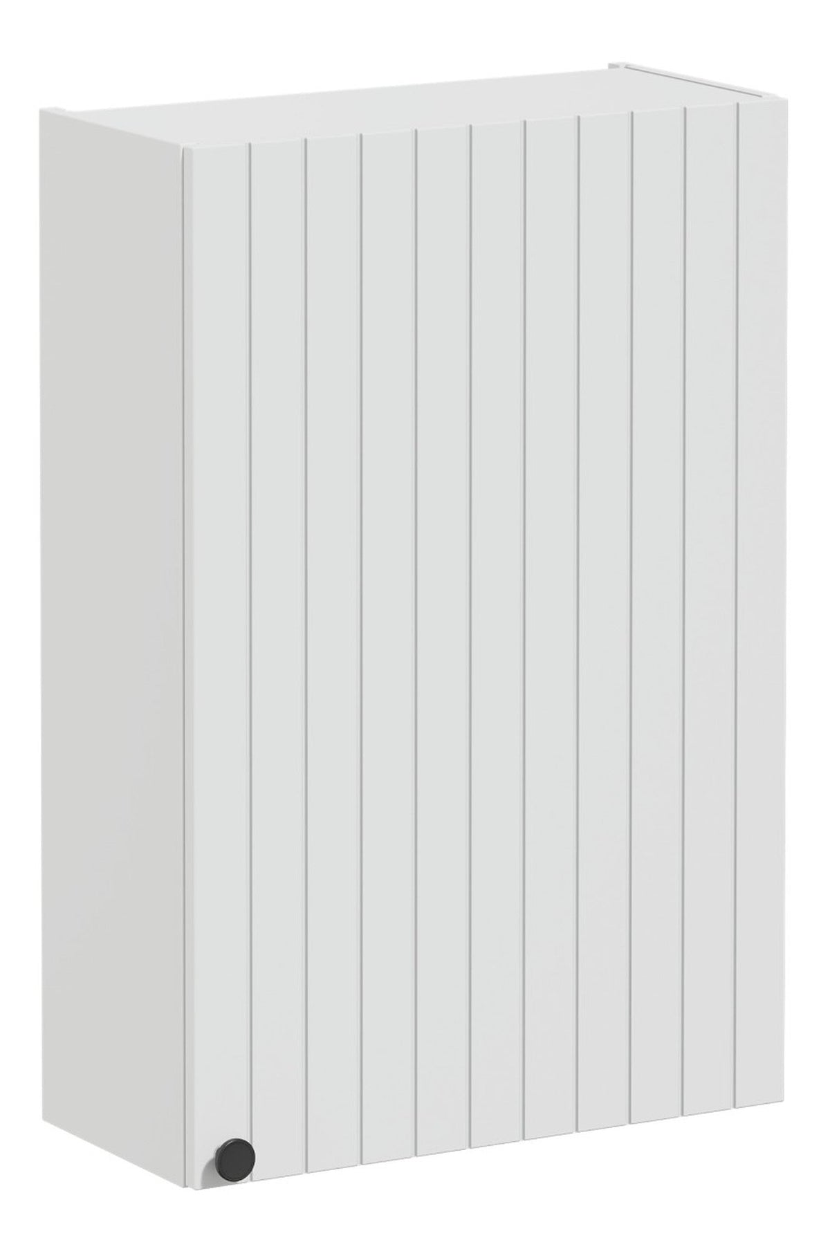 VitrA Root Groove 60cm 1 Door Upper/Wall Unit (RH Hinge) - Matt Light Grey