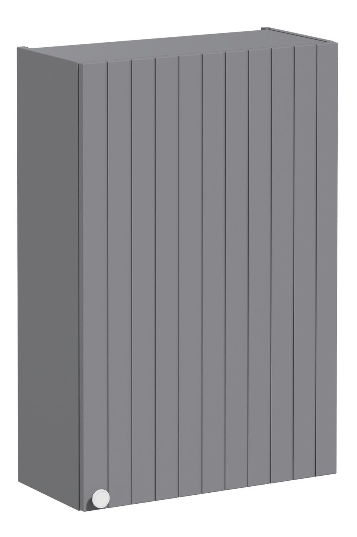 VitrA Root Groove 60cm 1 Door Upper/Wall Unit (RH Hinge) - Matt Grey