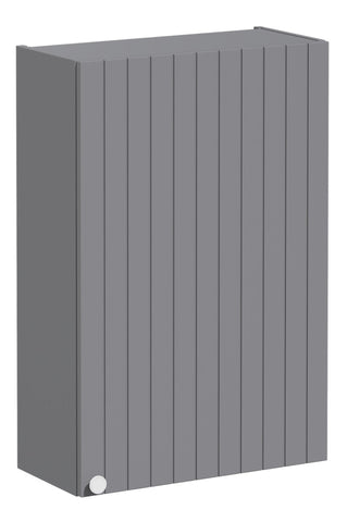 VitrA Root Groove 60cm 1 Door Upper/Wall Unit (RH Hinge) - Matt Grey