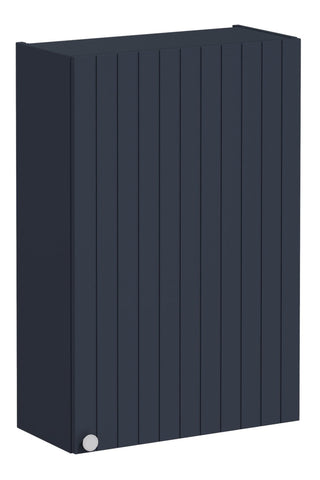 VitrA Root Groove 60cm 1 Door Upper/Wall Unit (RH Hinge) - Matt Dark Blue