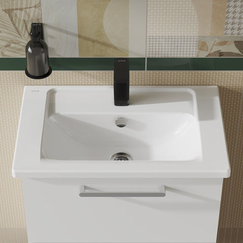 VitrA Integra 600x385mm 1TH Compact Basin w/Overflow - White