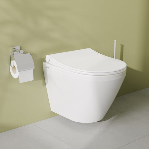 VitrA Integra Rimless Short Projection Wall Hung Pan Only - White