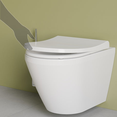 VitrA Integra Rimless Wall Hung Pan Only (Hidden Fix) - White