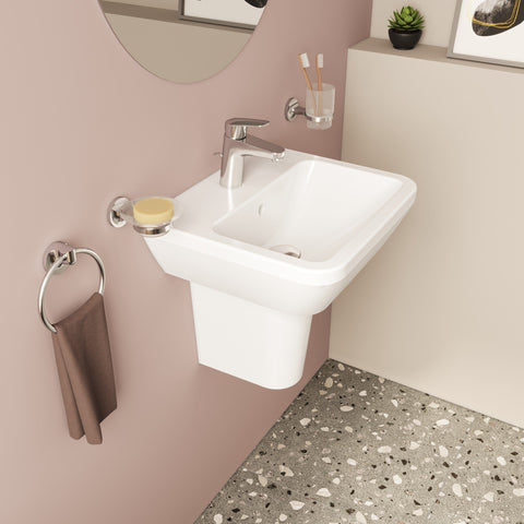 VitrA Integra 445x400mm 1TH Basin w/Overflow - White