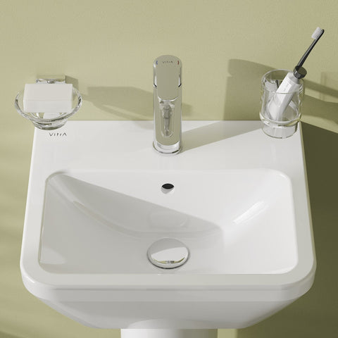 VitrA Integra 445x400mm 1TH Basin w/Overflow - White
