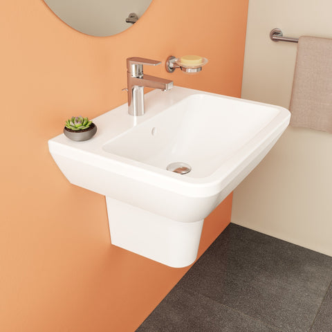 VitrA Integra 550x445mm 1TH Basin w/Overflow - White