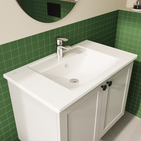 VitrA Integra 800x465mm 1TH Vanity Basin w/Overflow - White