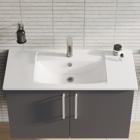 VitrA Integra 1000x465mm 1TH Vanity Basin w/Overflow - White