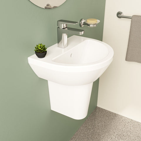 VitrA Integra 450x360mm 1TH Basin w/Overflow - White