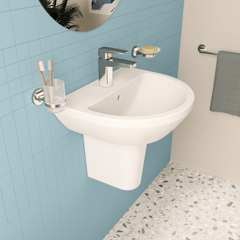 VitrA Integra 495x430mm 1TH Basin w/Overflow - White