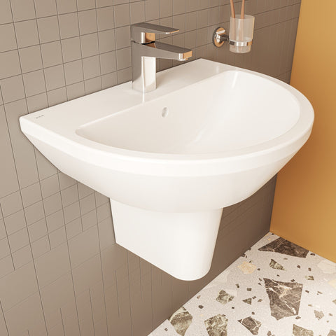 VitrA Integra 595x465mm 1TH Basin w/Overflow - White