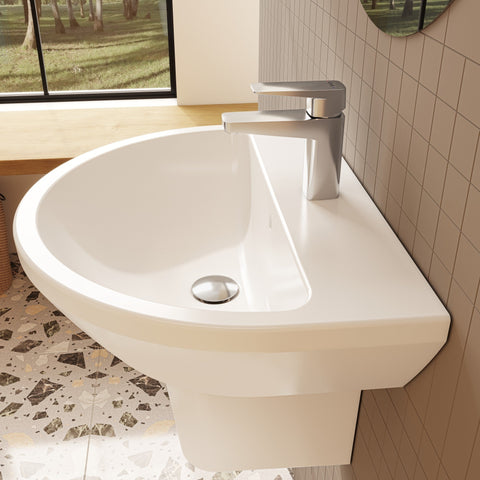 VitrA Integra 595x465mm 1TH Basin w/Overflow - White