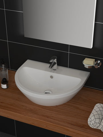 VitrA Integra 595x465mm 1TH Basin w/Overflow - White